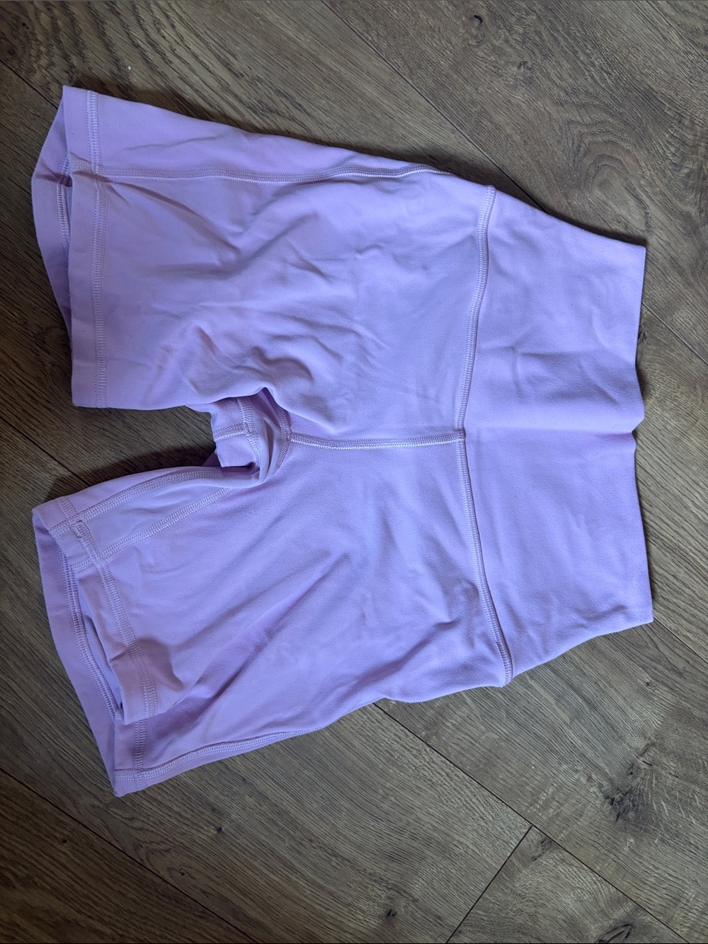 Lululemon Light Pink High-Rise Bike Shorts